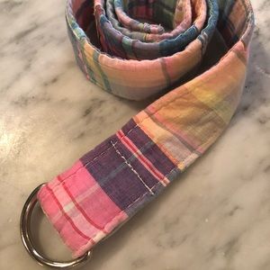 SUSAN TOWNER pastel madras print belt